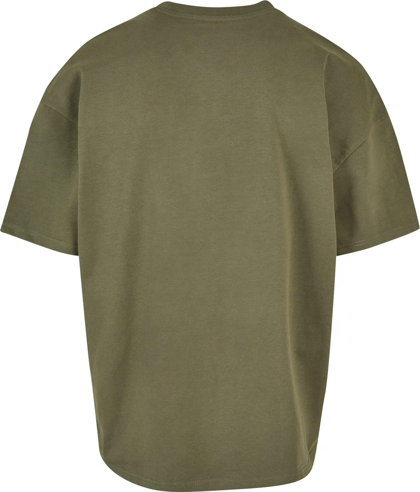 BYB-BY163-ultra-heavy-cotton-box-t-shirt-olive-back-7 Build Your Brand Ultra Heavy Cotton Box Tee