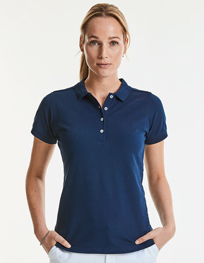 Russell Ladies Fitted Stretch Polo Russell Ladies Fitted Stretch Polo
