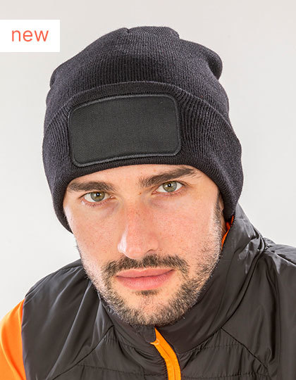 Result Recycled Double Knit Printers Beanie