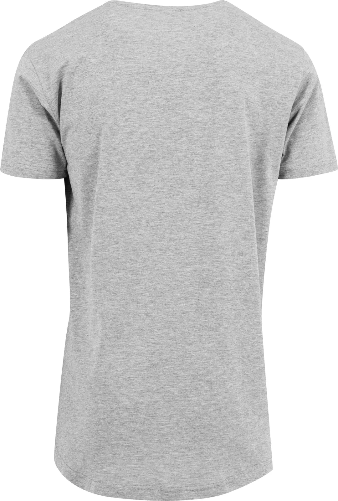 BYB-BY028-shaped-long-t-shirt-heathergrey-back-7 Build Your Brand Shaped Long Tee
