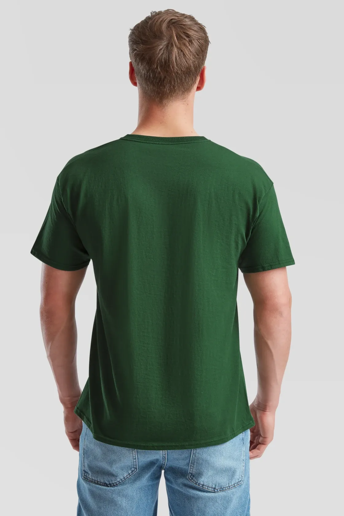 fruit-of-the-loom-61-082-0-original-t-shirt-bottlegreen-model-2 F.O.L. Original T