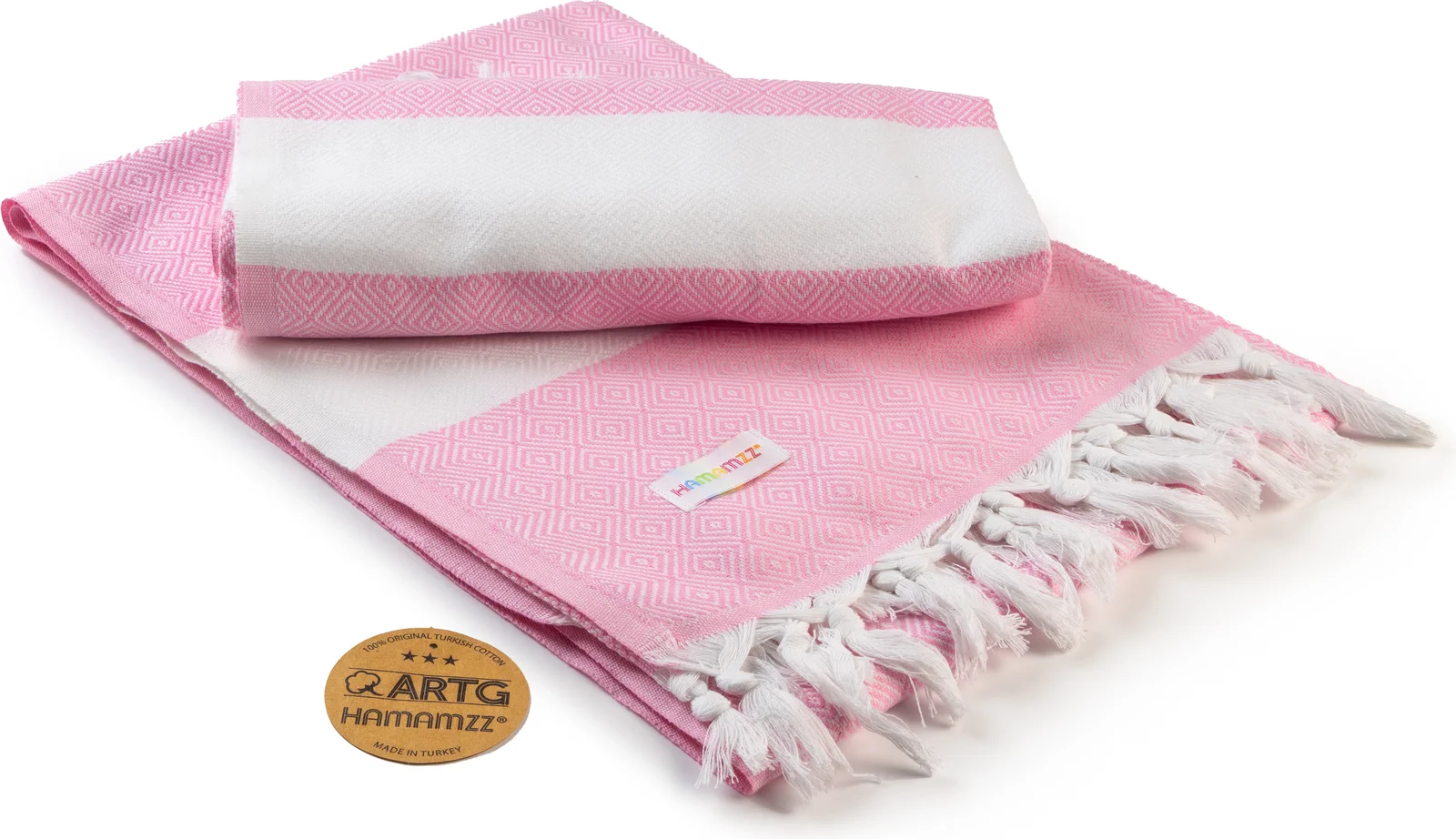 artg-ar056-hamamzz-marmaris-deluxe-towel-lightpink-front-1 ARTG Hamamzz® Marmaris DeLuxe Towel