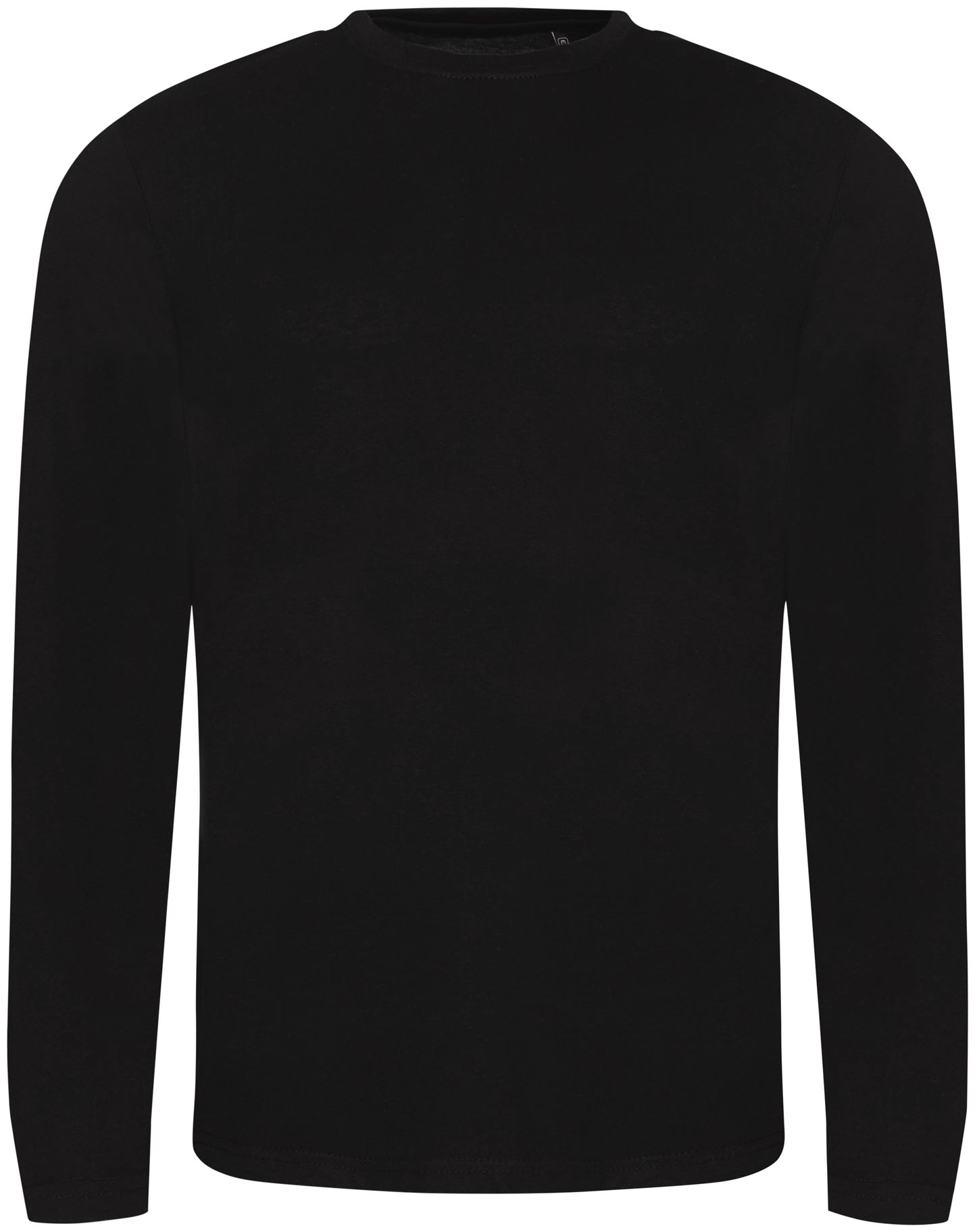 justts-jt002-long-sleeve-tri-blend-t-shirt-black-front-1 Just Ts Long Sleeve Tri-Blend T