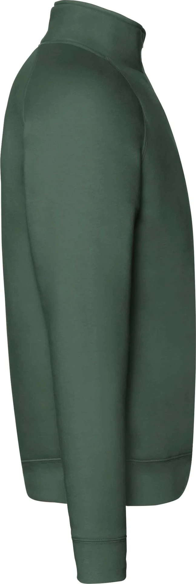 fruit-of-the-loom-62-032-0-premium-zip-neck-raglan-sweatshirt-bottlegreen-5 F.O.L. Zip-Neck Sweat mit 1/4 Zip