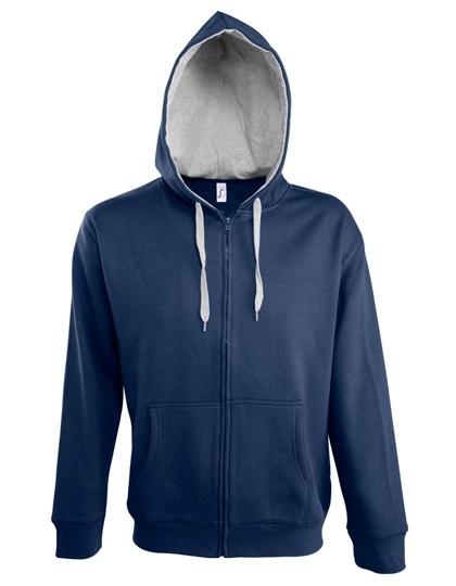 SOL'S Contrasted Zipped Hooded Jacket Soul Men