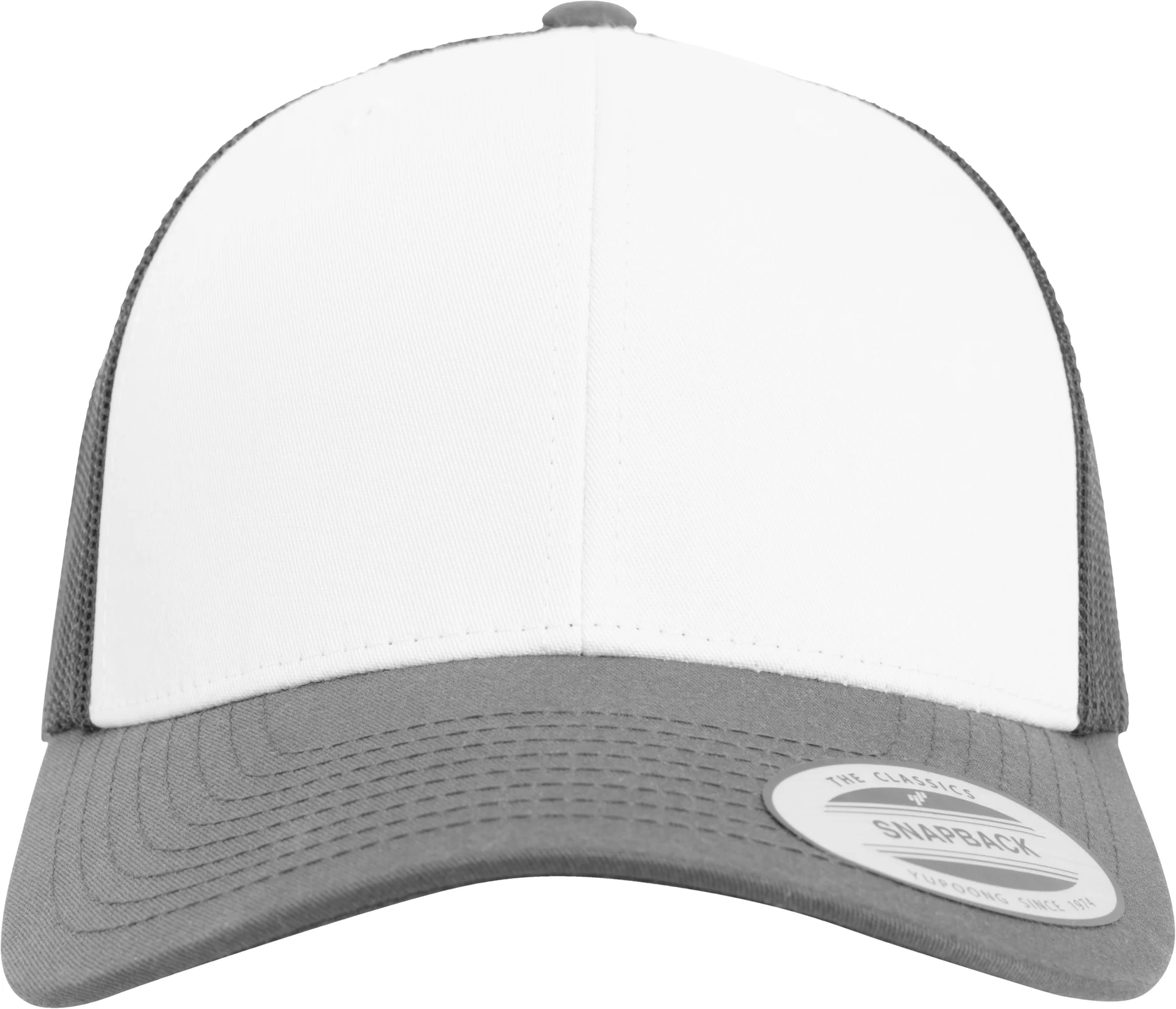flexfit-6606cf-retro-trucker-colored-front-darkgrey-white-darkgrey-front-2 FLEXFIT Retro Trucker Colored Front