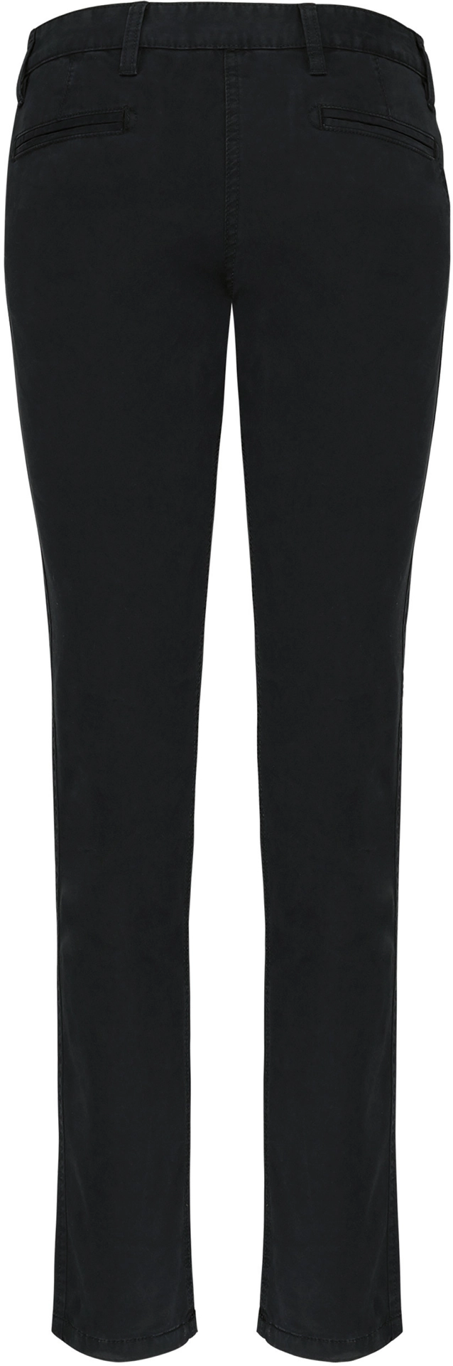 kariban-K741-damen-chino-hose-black-back-6 Kariban Damen Chino Hose
