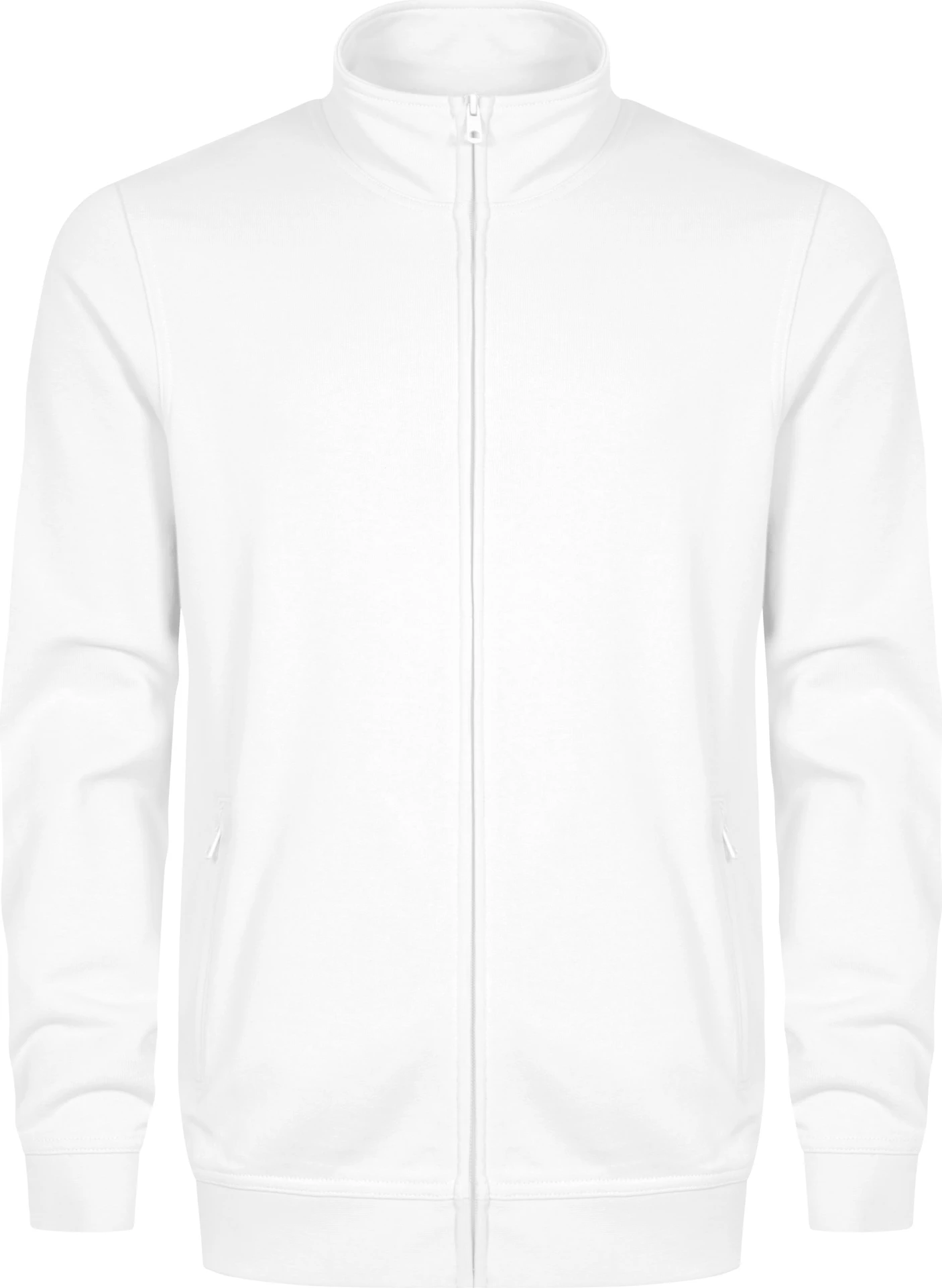 promodoro-5270-mens-sweatjacket-white-front-3 Promodoro Men's Sweatjacket