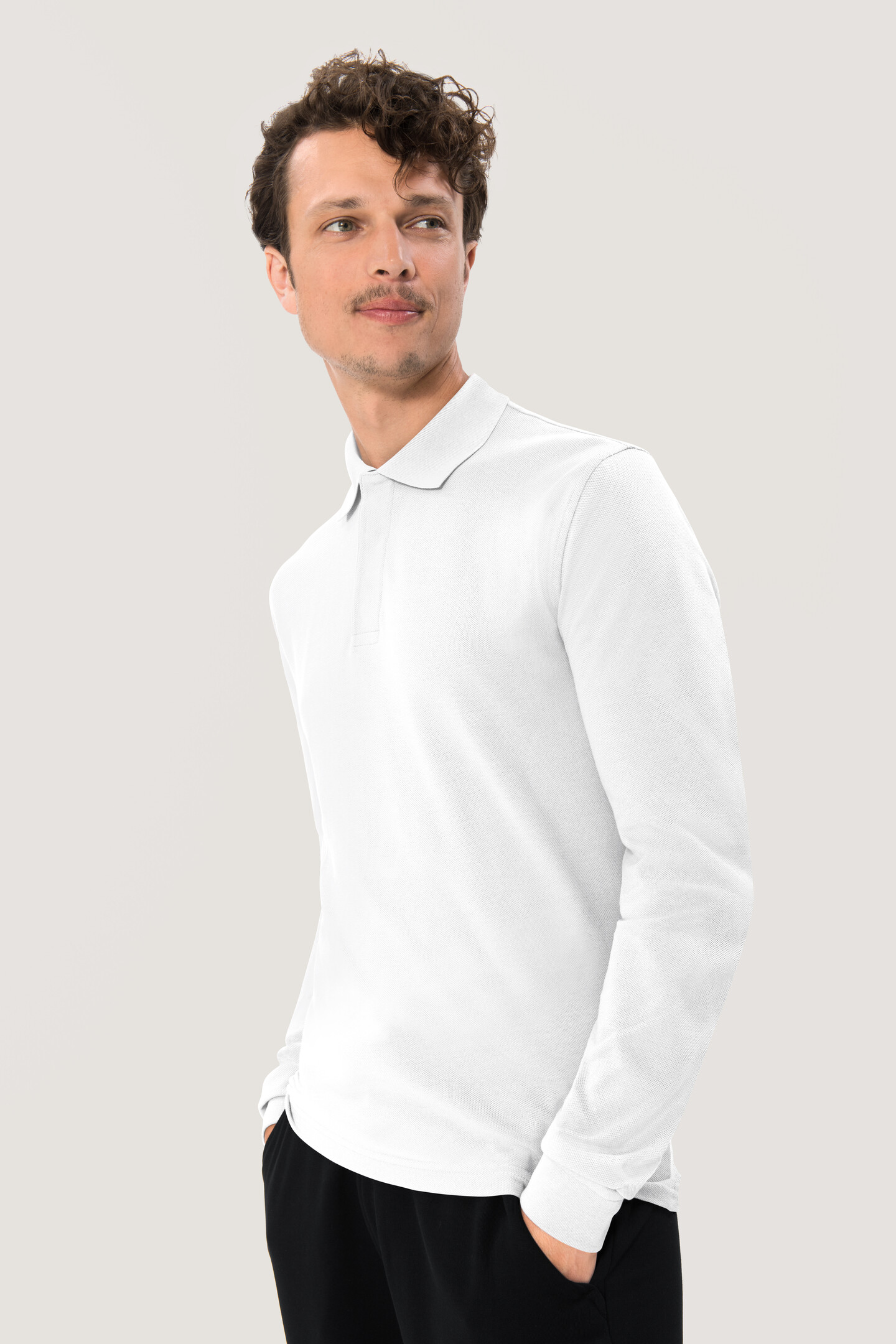 HAKRO Longsleeve-Poloshirt 821 HACCP Mikralinar®