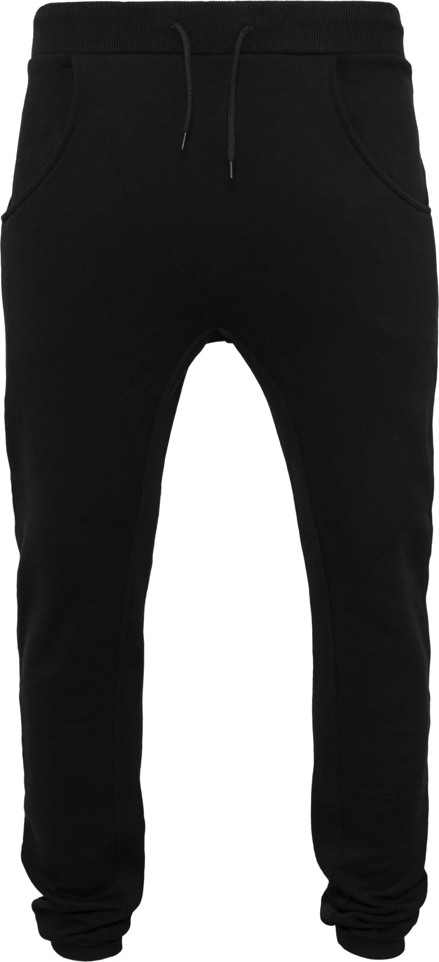 BYB-BY013-heavy-deep-crotch-sweatpants-black-front-4 Build Your Brand Heavy Deep Crotch Sweatpants