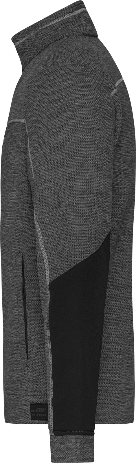 James & Nicholson Men's Structure Fleece Jacket JN1818