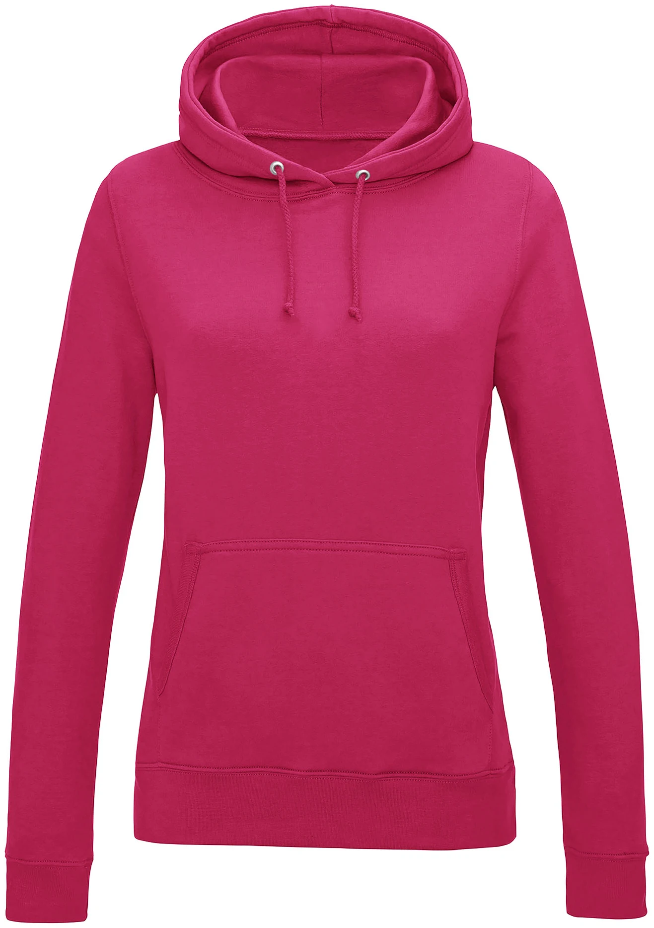 justhoods-jh001f-womens-college-hoodie-hotpink-front-1 Just Hoods Women's College Hoodie