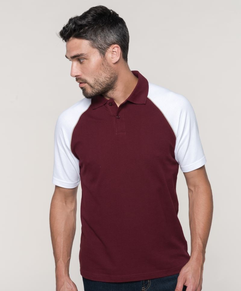 Kariban Baseball Piqué Polo Shirt