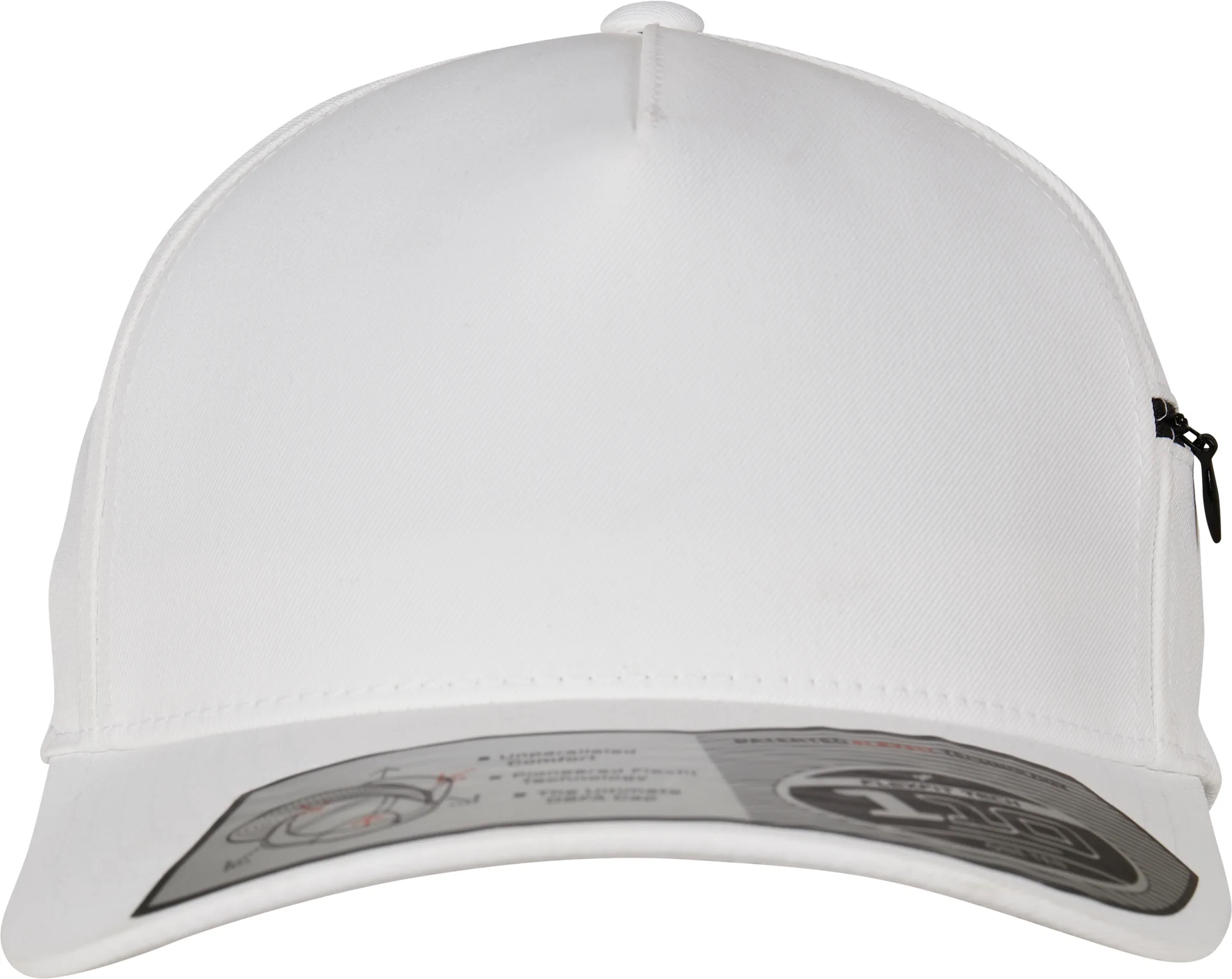 flexfit-110zp-pocket-cap-white-front-2 FLEXFIT Pocket Cap
