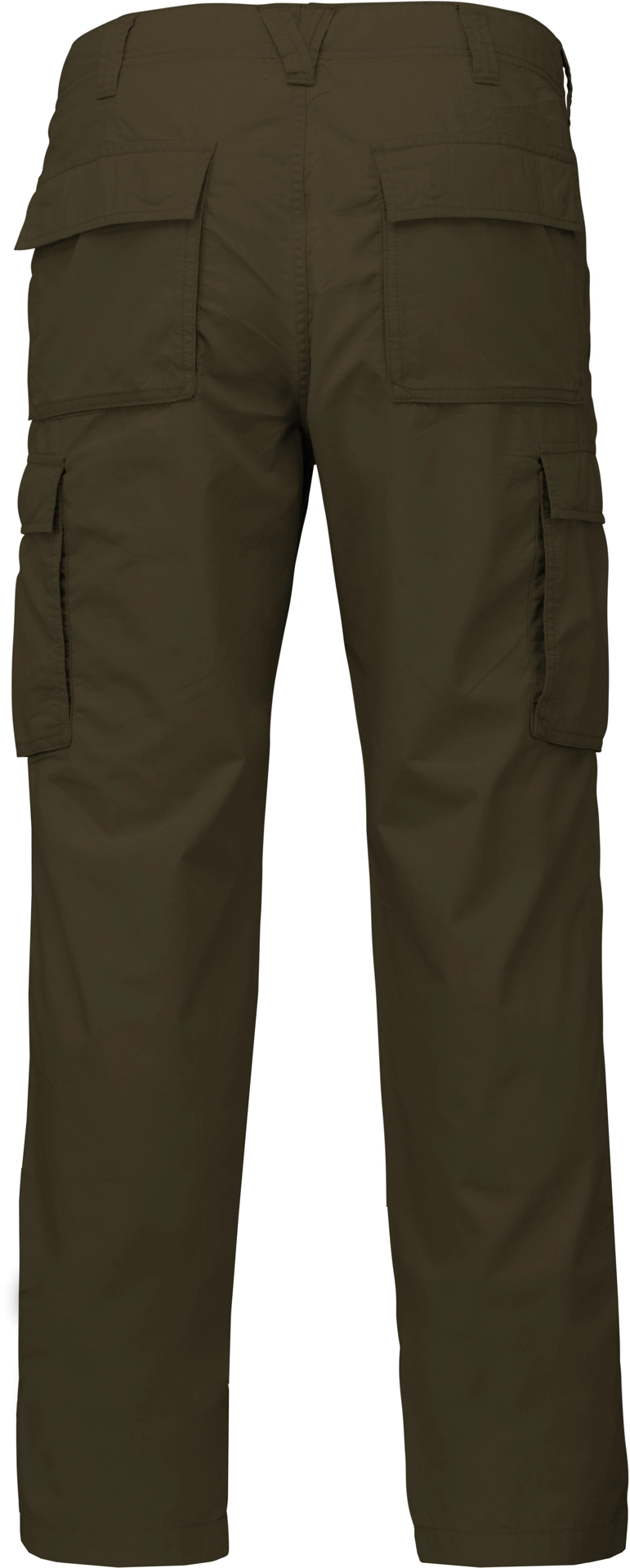 kariban-K745-herren-hose-lightkhaki-back-6 Kariban Leichte Herrenhose mit mehreren Taschen