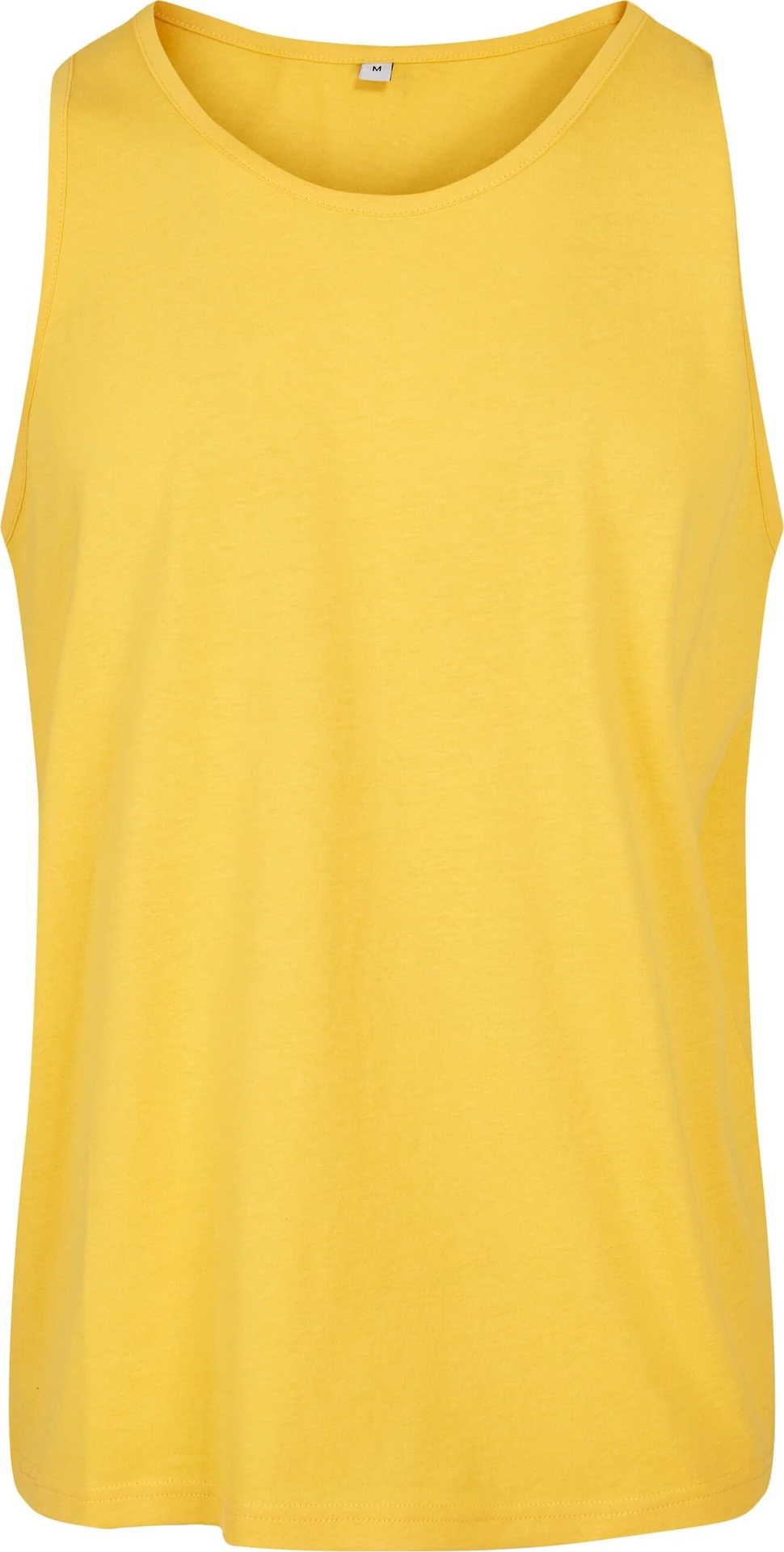 BYB-BB011-basic-tank-taxiyellow-front-4 Build Your Brand Basic Tank