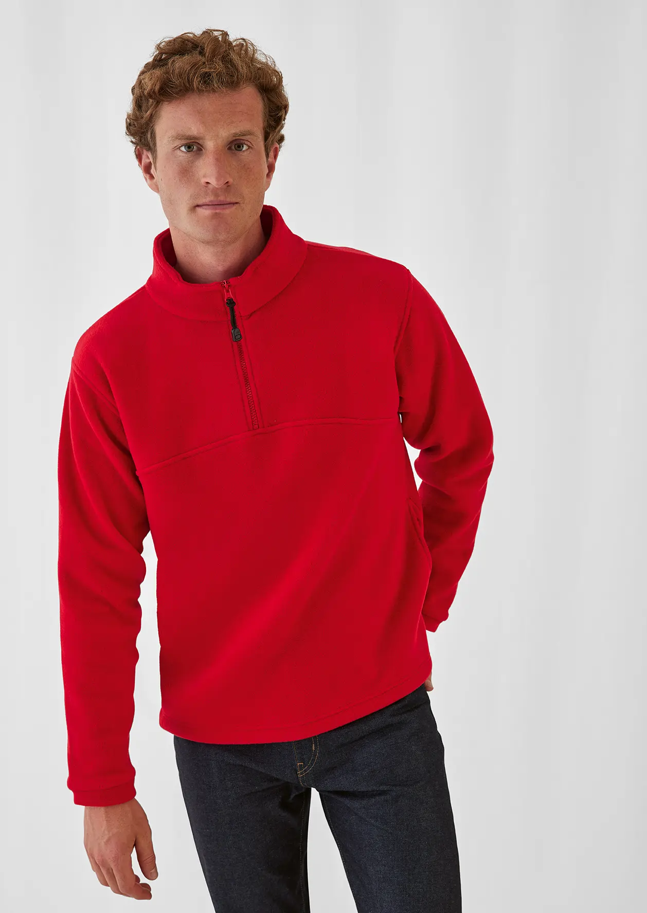 B&C Half Zip Fleece Highlander + Men