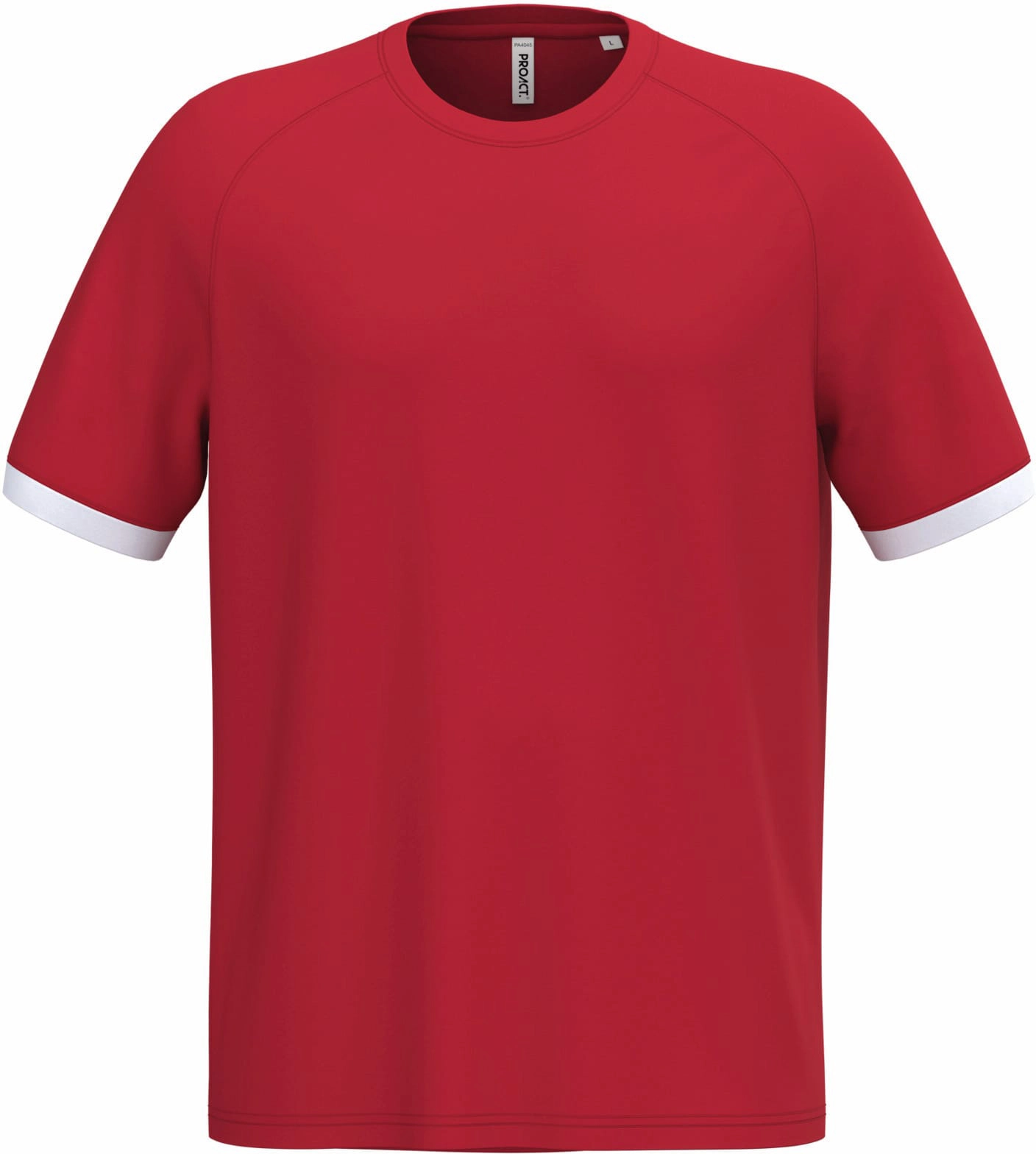 kariban-PA4045-unisex-kontrast-sport-shirt-sportyred-white-front-3 Kariban Unisex Kontrast Sport Shirt