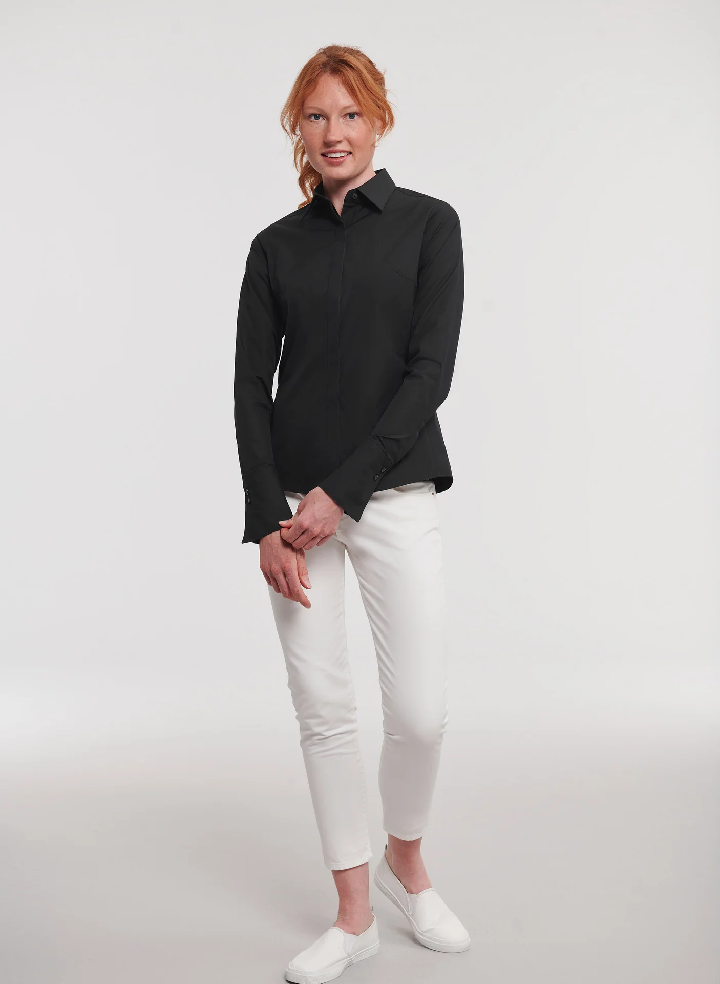 Russell Ladies Long Sleeve Ultimate Stretch Shirt