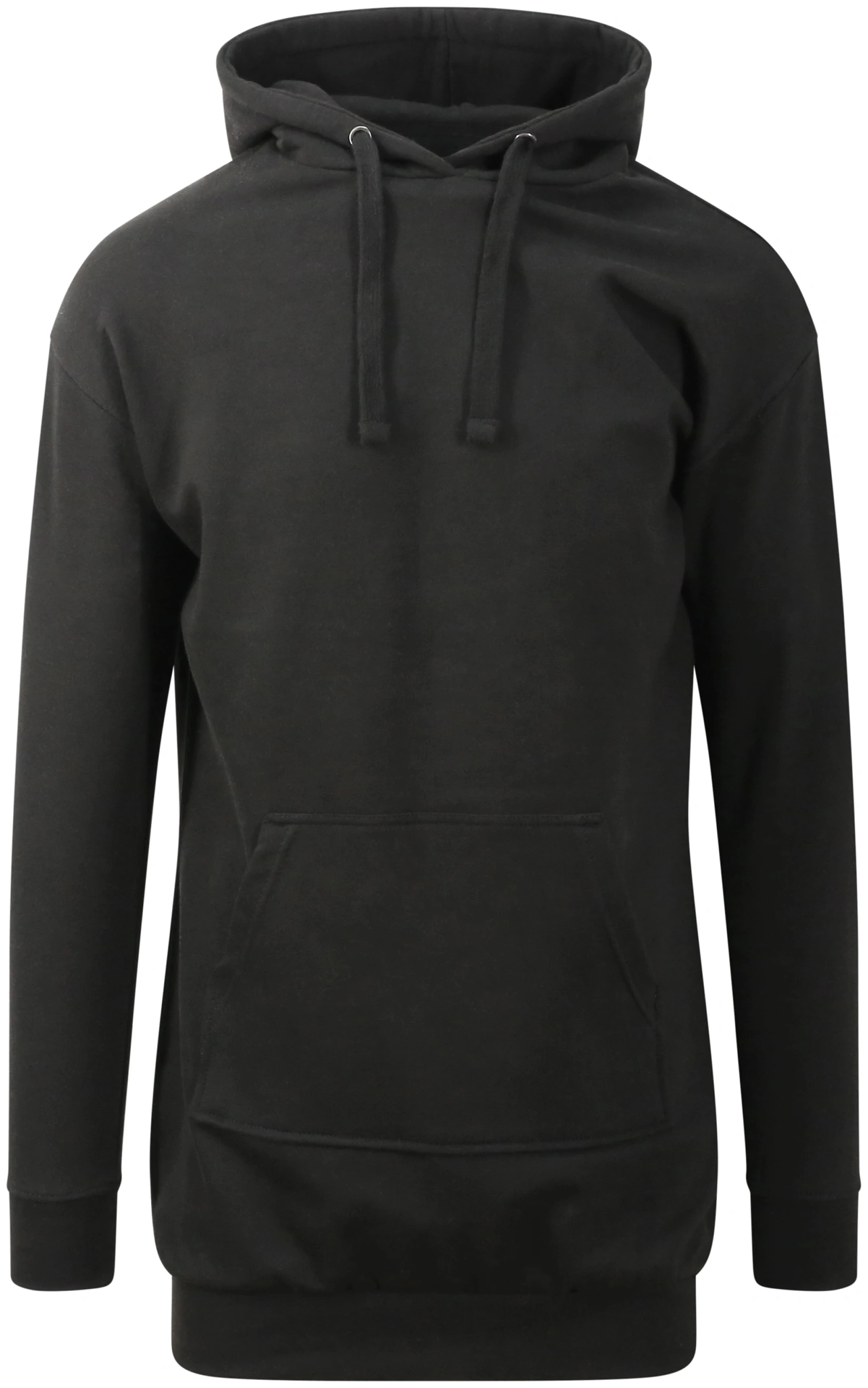 justhoods-jh015-hoodie-dress-jetblack-front-1 Just Hoods Hoodie Dress