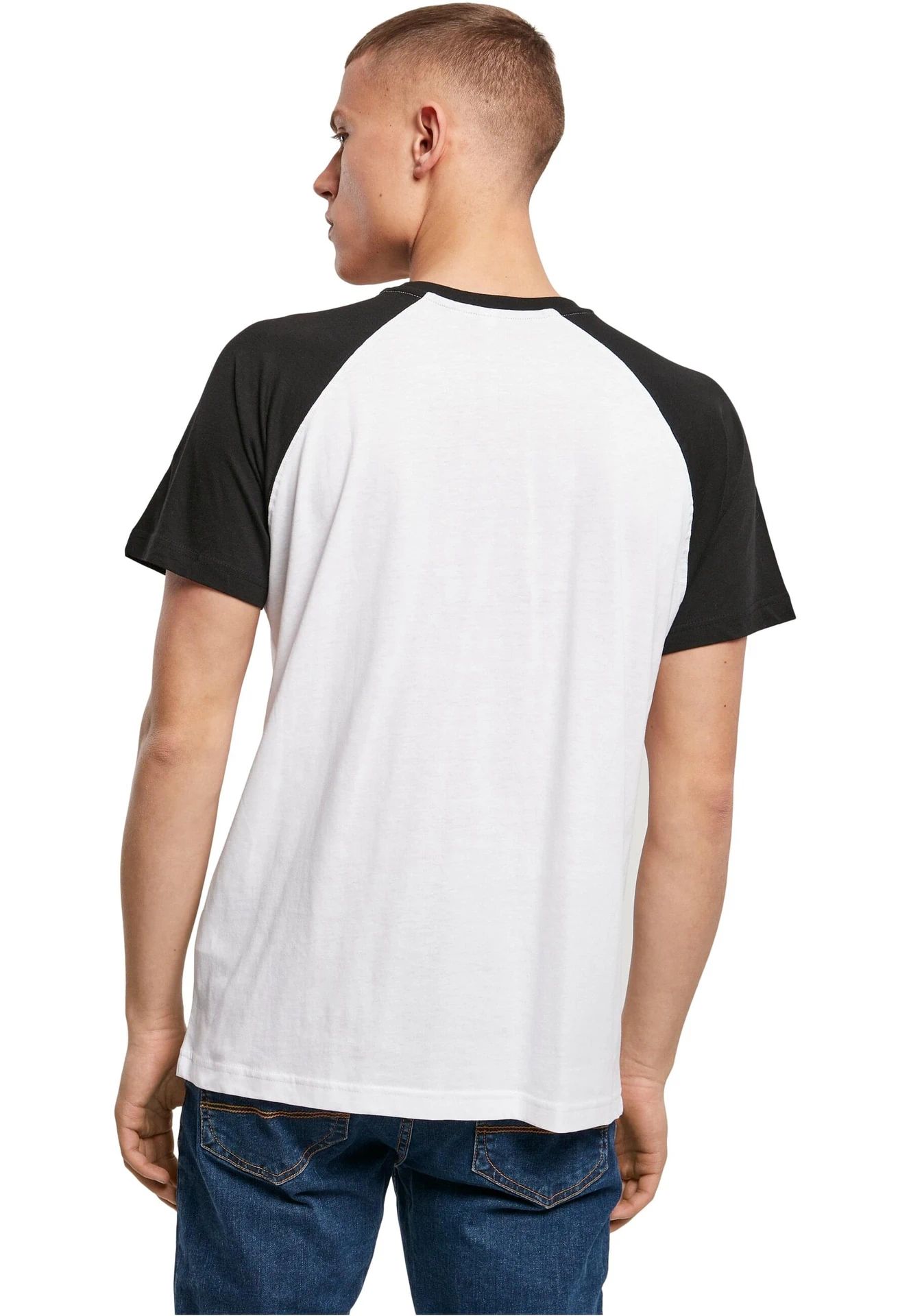 Build Your Brand Raglan Contrast Tee
