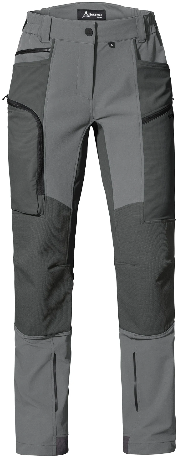 schoeffel-pro-7006-maschine-cordura-stretch-hose-damen-grau-front-1 Schöffel PRO 7006 Damen MASCHINE Cordura-Stretch Hose