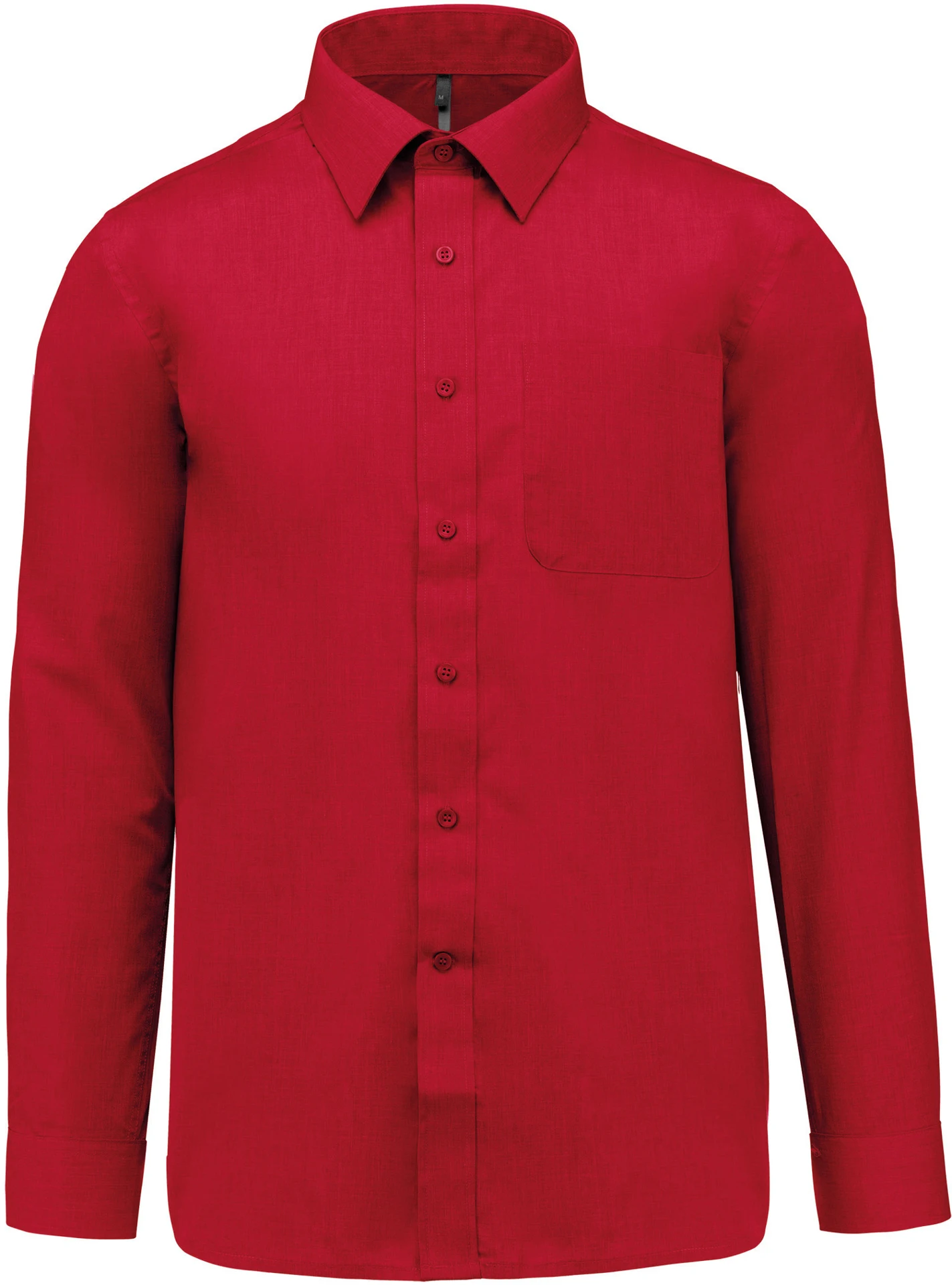 K545-popeline-hemd-jofrey-langarm-classicred-front-3 Kariban Popeline Hemd "Jofrey" langarm