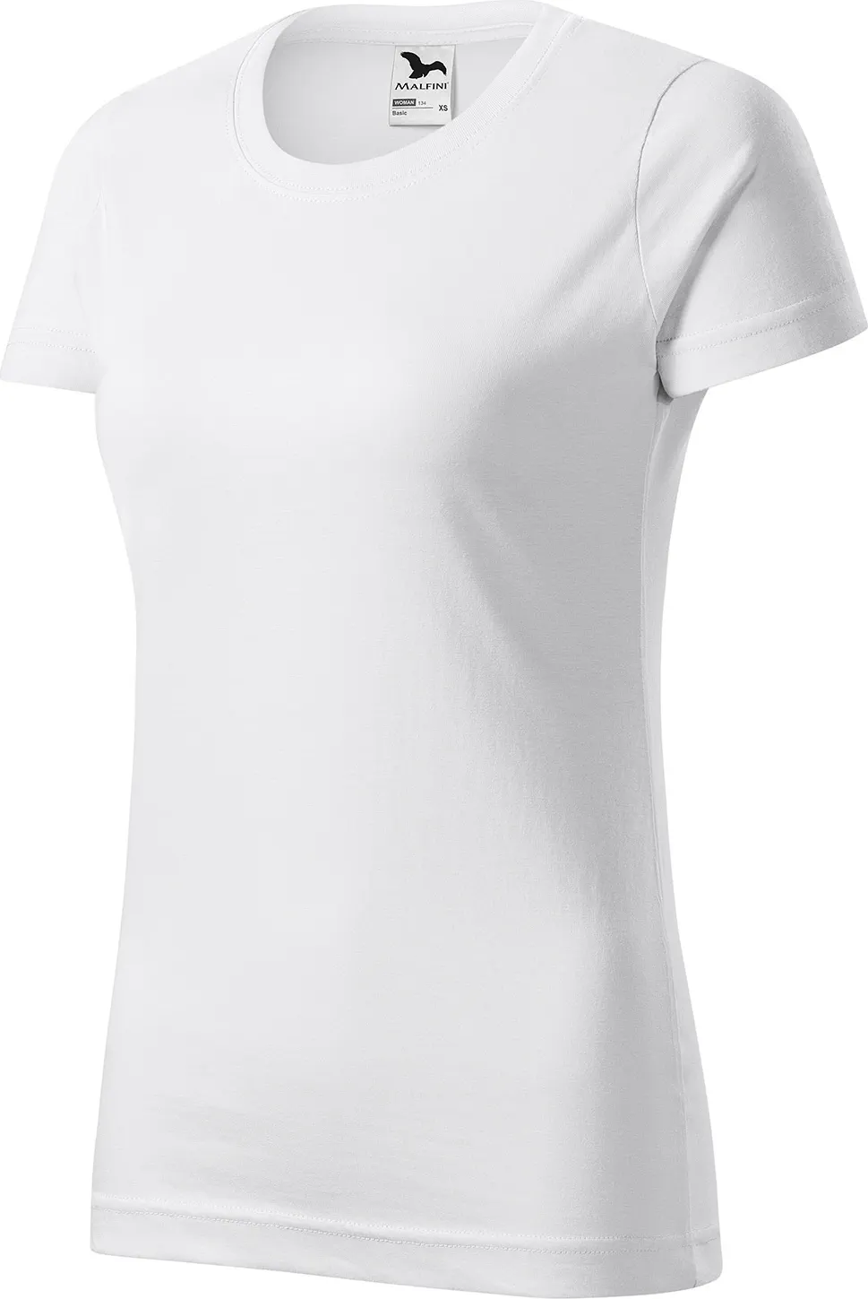 malfini-134-basic-t-shirt-damen-weiss-left-3 MALFINI T-Shirt Damen Basic 134
