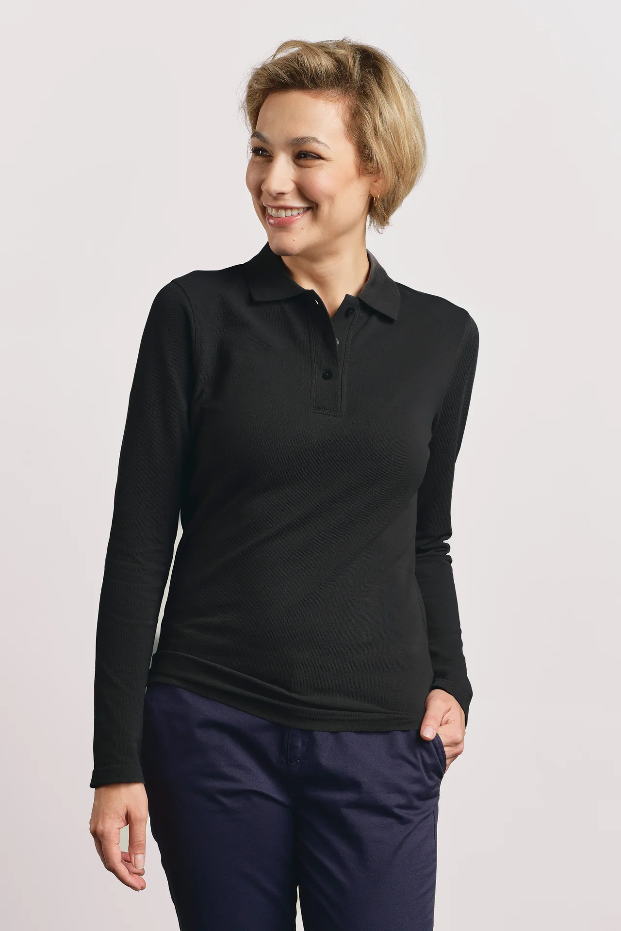 Promodoro Women's Heavy Polo Longsleeve