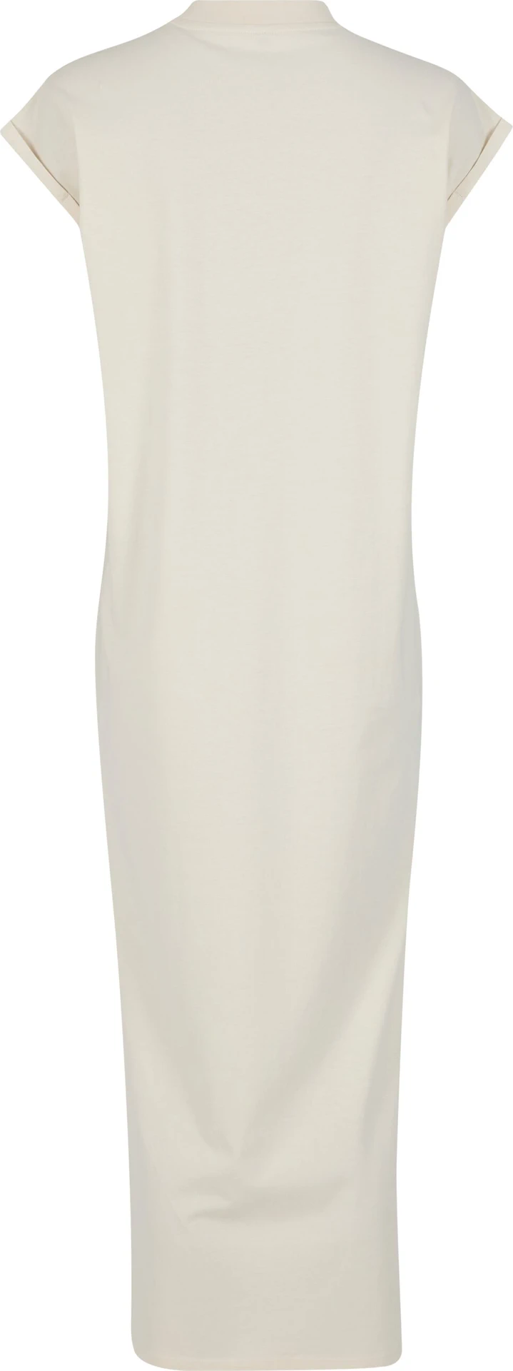 BYB-BY302-ladies-long-extended-shoulder-dress-whitesand-back-7 Build Your Brand Ladies Long Extended Shoulder Dress