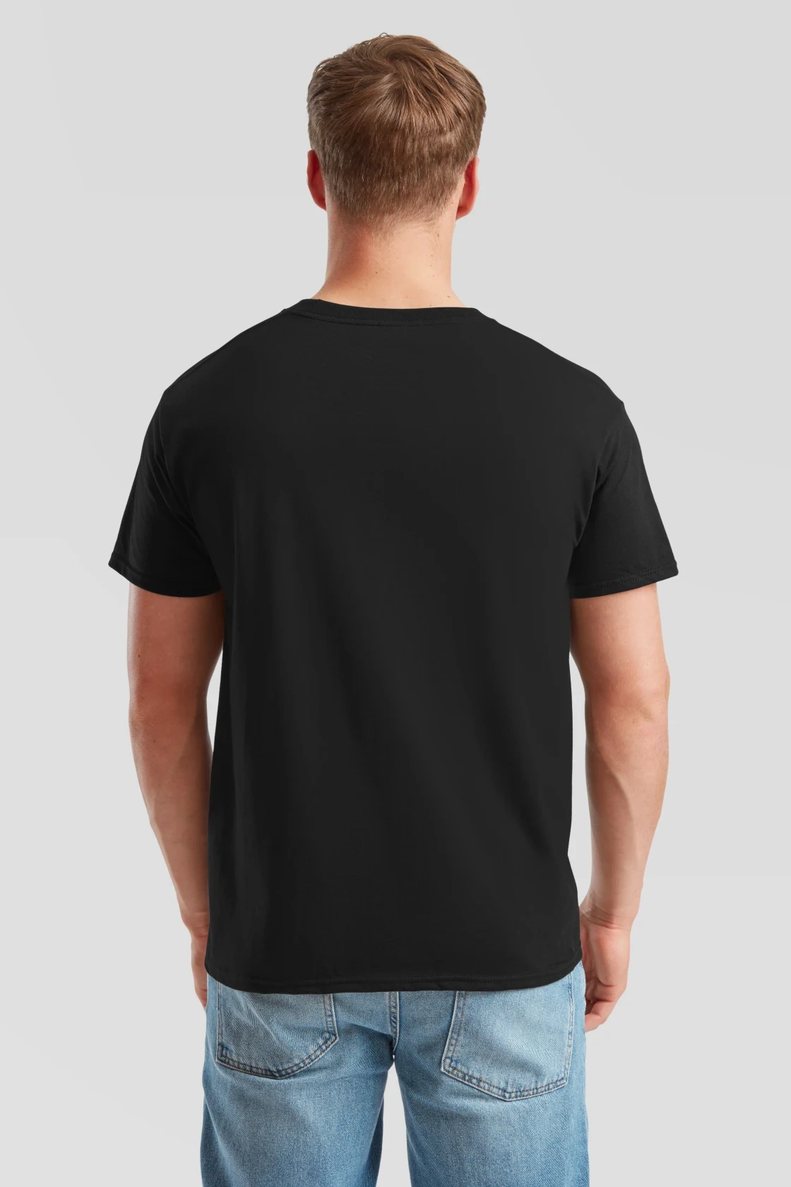 fruit-of-the-loom-61-422-0-iconic-195-t-shirt-black-model-2 F.O.L. Iconic 195 T
