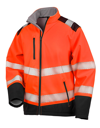 Result Printable Ripstop Safety Softshell Jacket Result Printable Ripstop Safety Softshell Jacket
