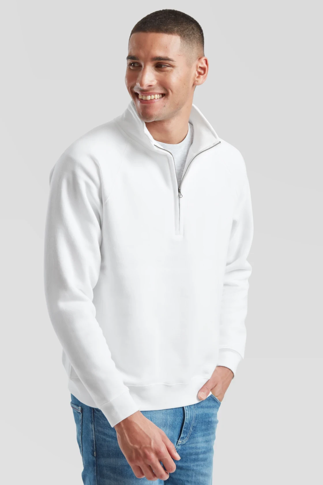 F.O.L. Zip-Neck Sweat mit 1/4 Zip