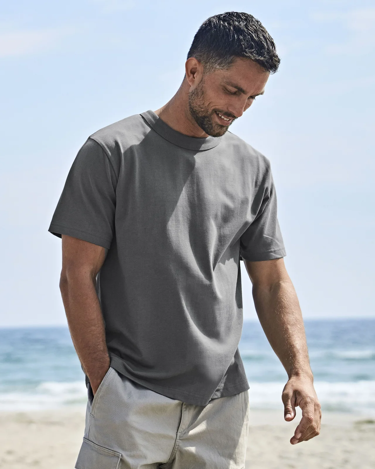 tee-jays-1160-urban-loose-fit-t-shirt-powdergrey-model-0 Tee Jays Urban Loose Fit Tee
