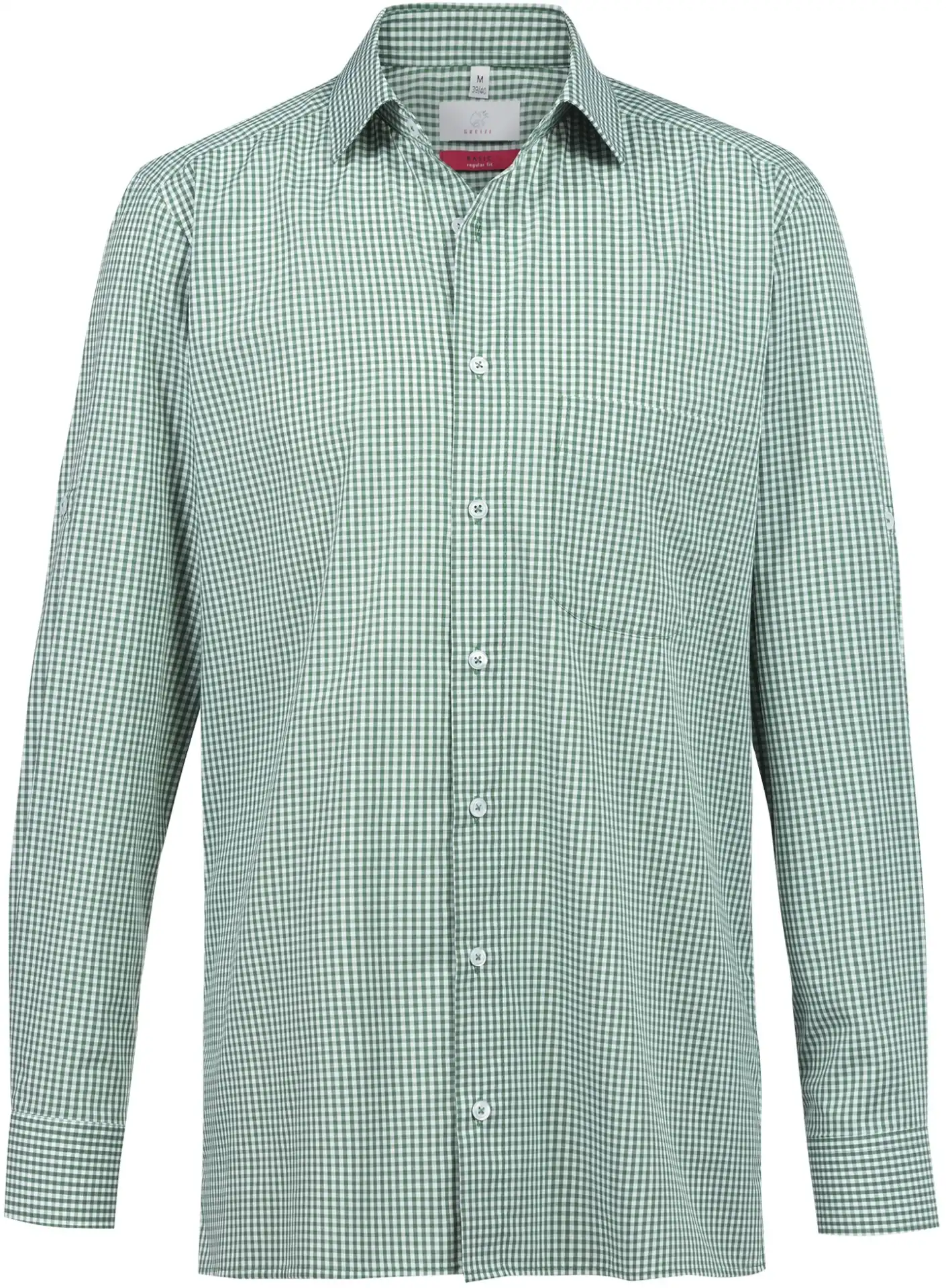 greiff-67213-herren-hemd-11-rf-basic_1170_vichy-karo-gruen-front-2 GREIFF Herren Hemd vichy karo BASIC Regular Fit