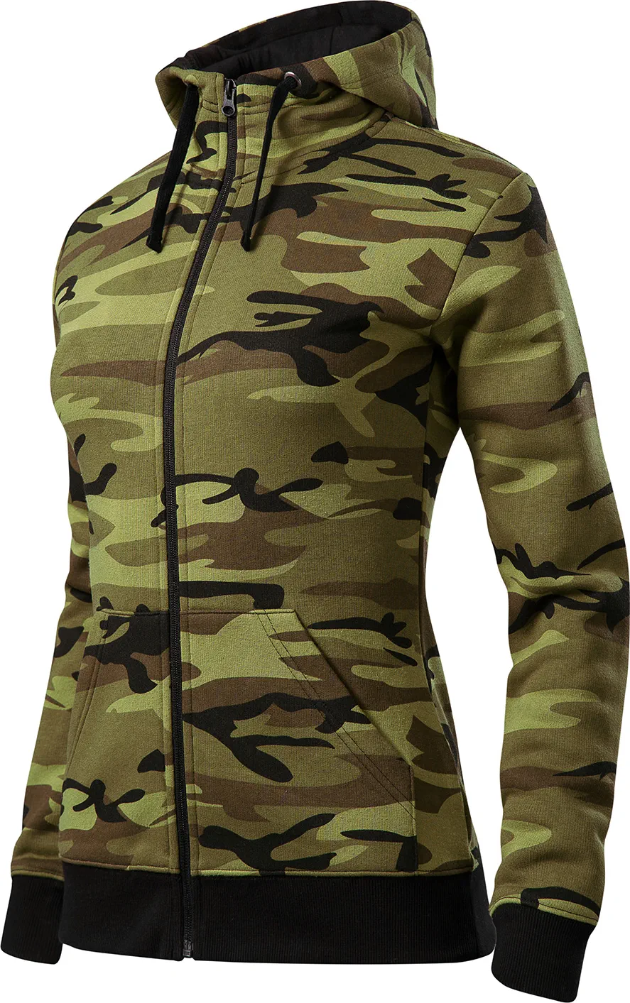 MALFINI Sweatshirt Damen Camo Zipper C20