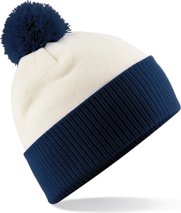 beechfield-b451-snowstar-two-tone-beanie-offwhite-frenchnavy-front-1 Beechfield Snowstar® Two-Tone Beanie