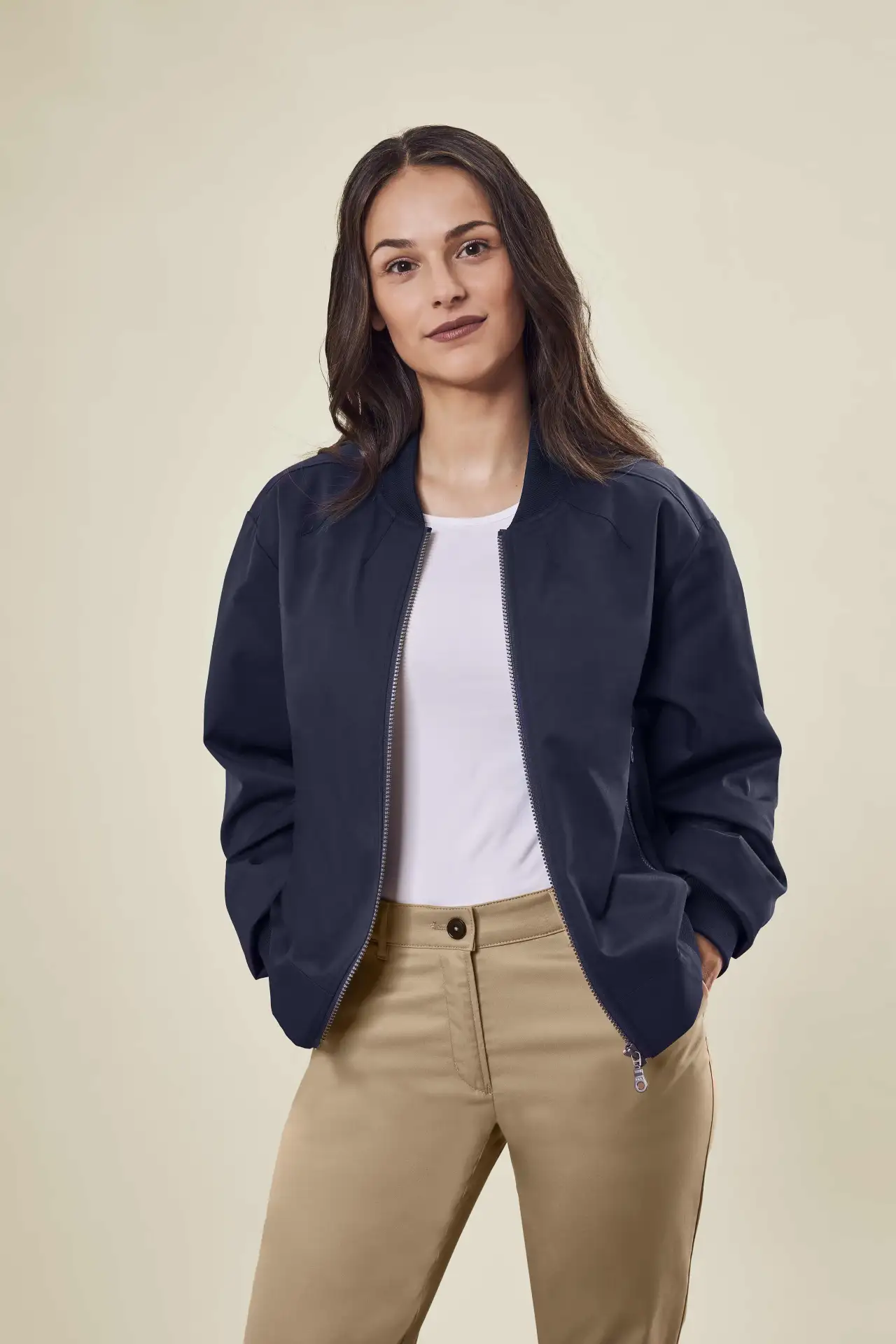greiff-18000-damen-blouson-rf-casual_2700_marine-model-1 GREIFF Damen Blouson CASUAL Regular Fit