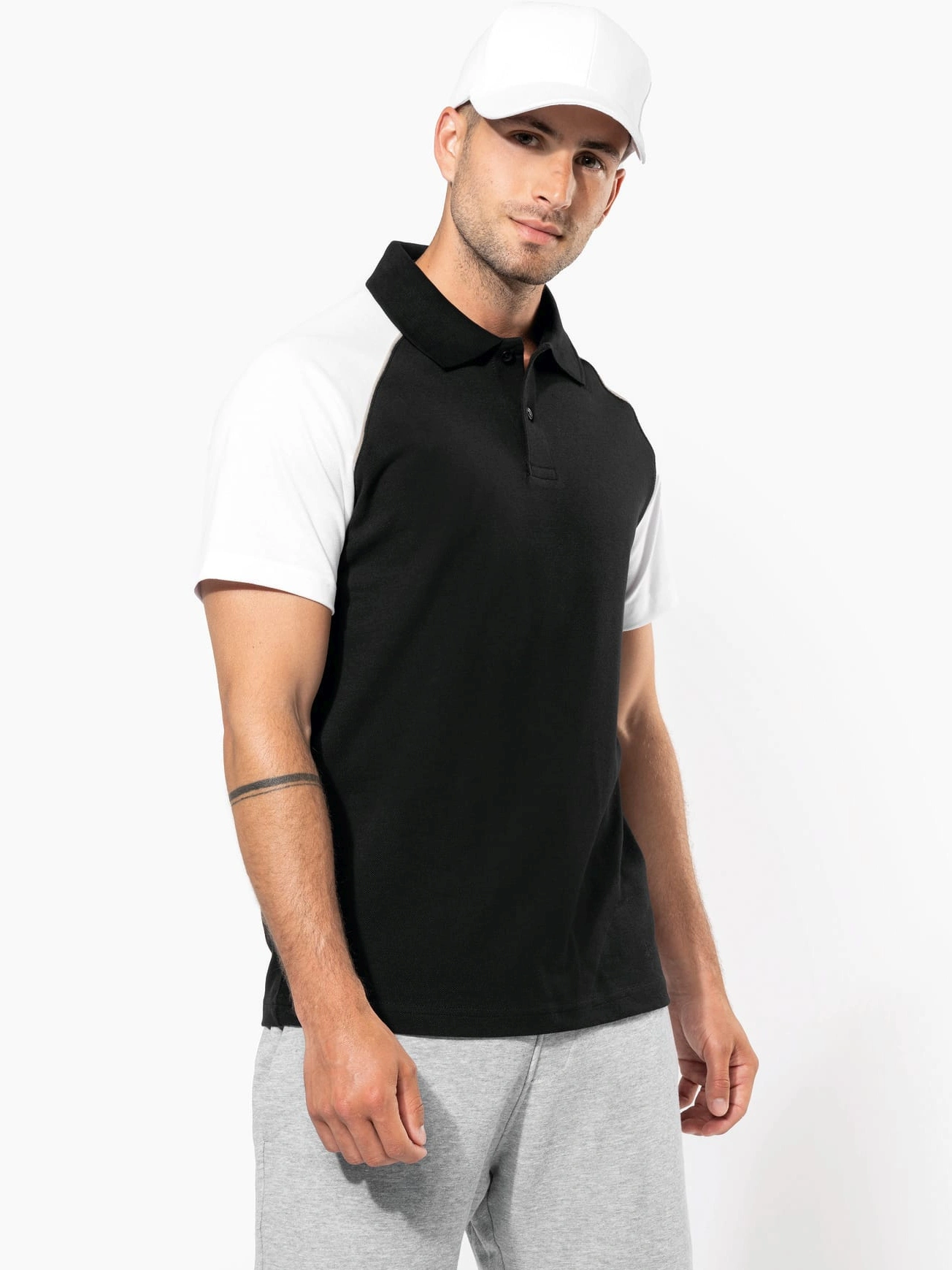 Kariban Baseball Piqué Polo Shirt
