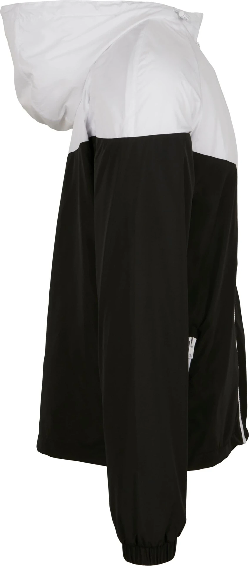 BYB-BY129-2-tone-tech-windrunner-black-white-right-8 Build Your Brand 2-Tone Tech Windrunner