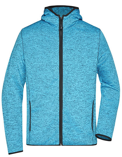 James & Nicholson Men's Knitted Fleece Hoody James & Nicholson Men's Knitted Fleece Hoody