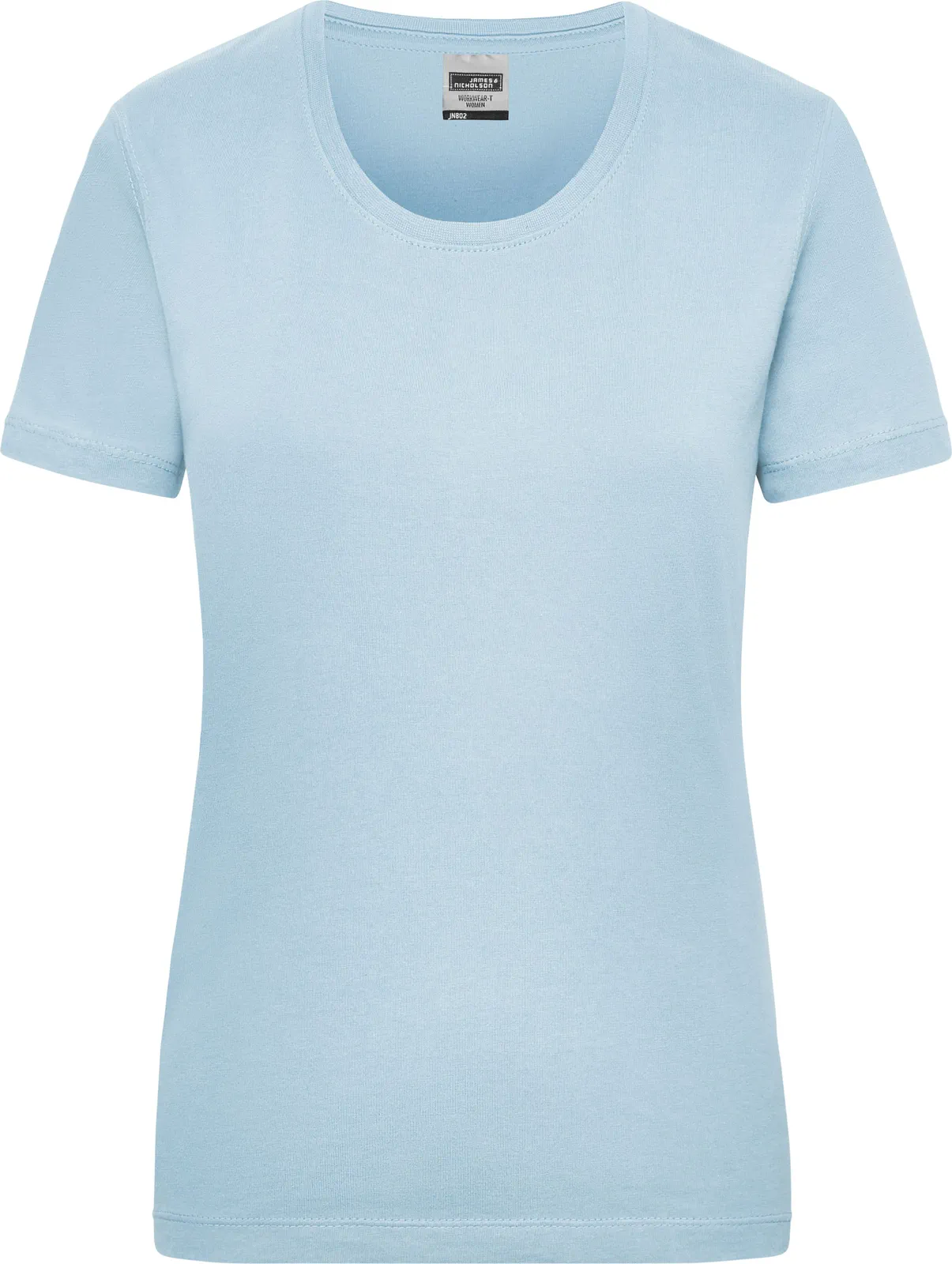 jn802-workwear-t-shirt-women-lightblue-front-3 James & Nicholson Ladies Workwear-T