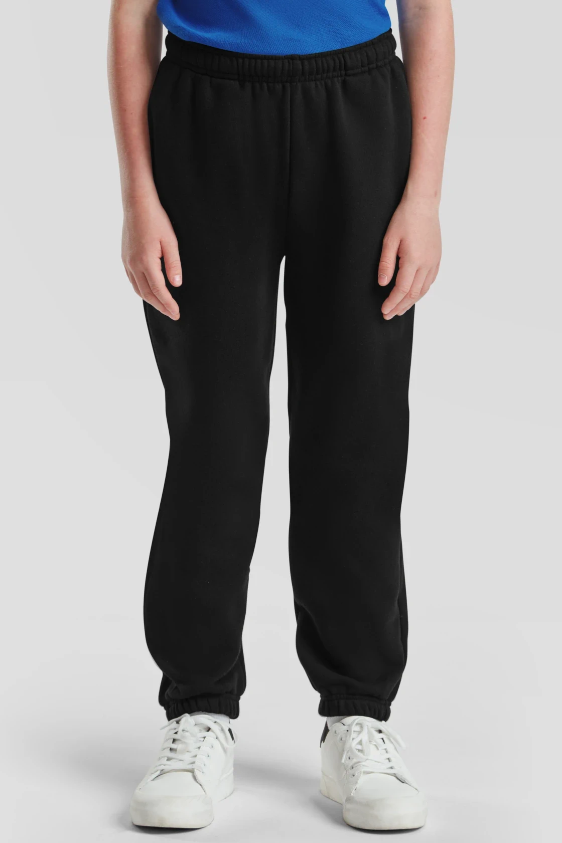 fruit-of-the-loom-64-025-0-kids-premium-elasticated-cuff-jog-pants-black-model-0 F.O.L. Premium Elasticated Cuff Jog Pants Kids