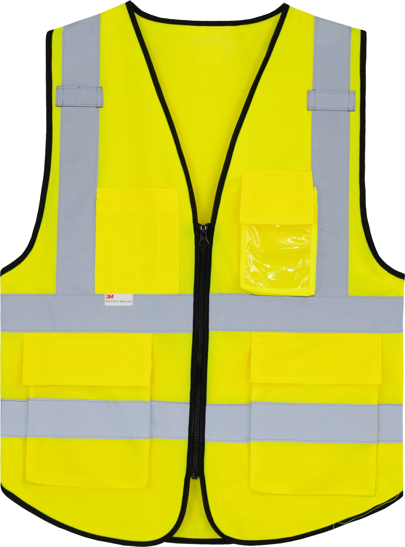 korntex-kxpmf-premium-multifunctional-executive-safety-vest-munich-signalyellow-front-1 Korntex Premium Multifunctional Executive Safety Vest Munich
