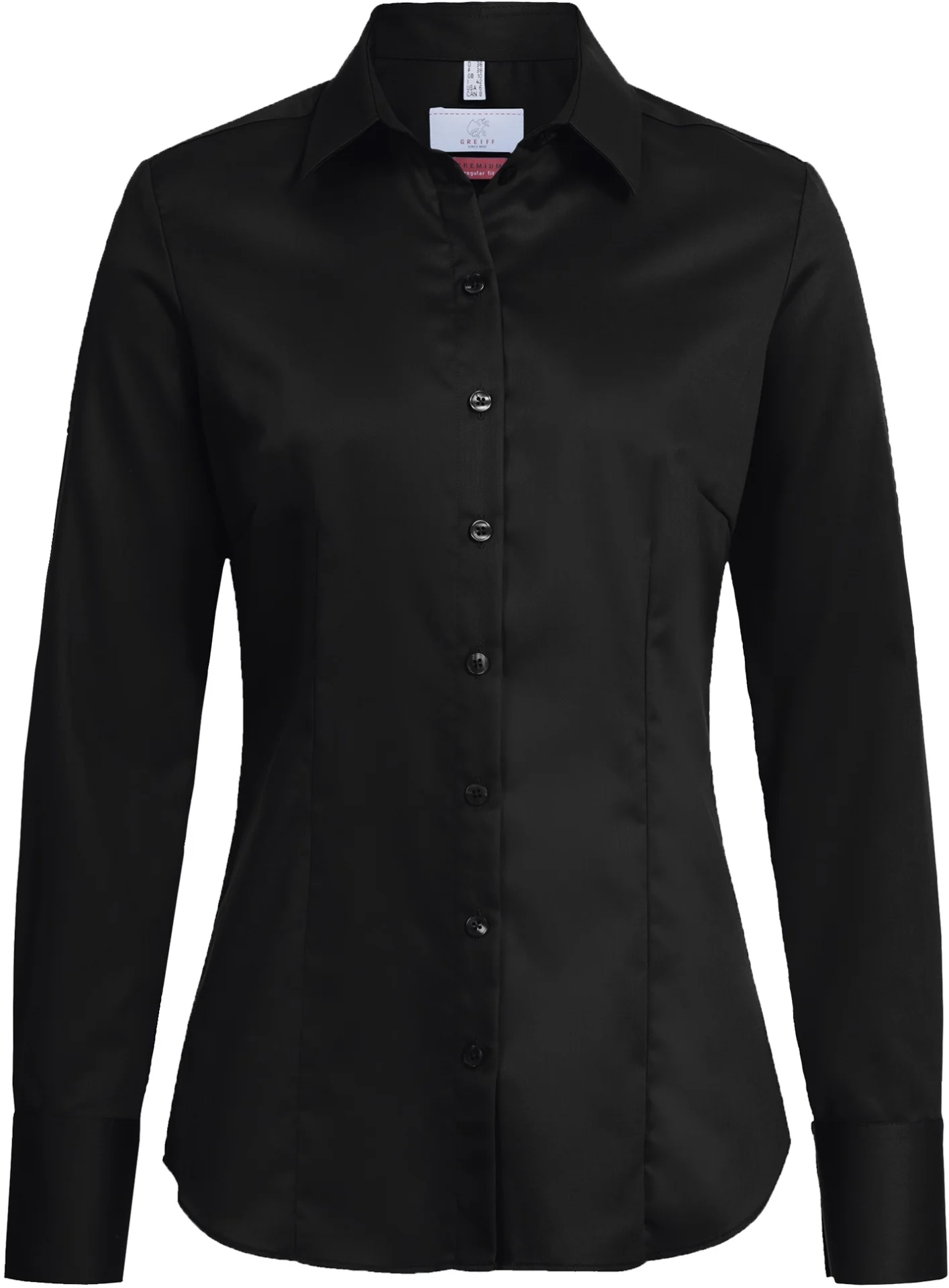 greiff-6562-damen-bluse-11-rf-premiu_1200_schwarz-front-2 GREIFF Damen Bluse Kentkragen PREMIUM Regular Fit