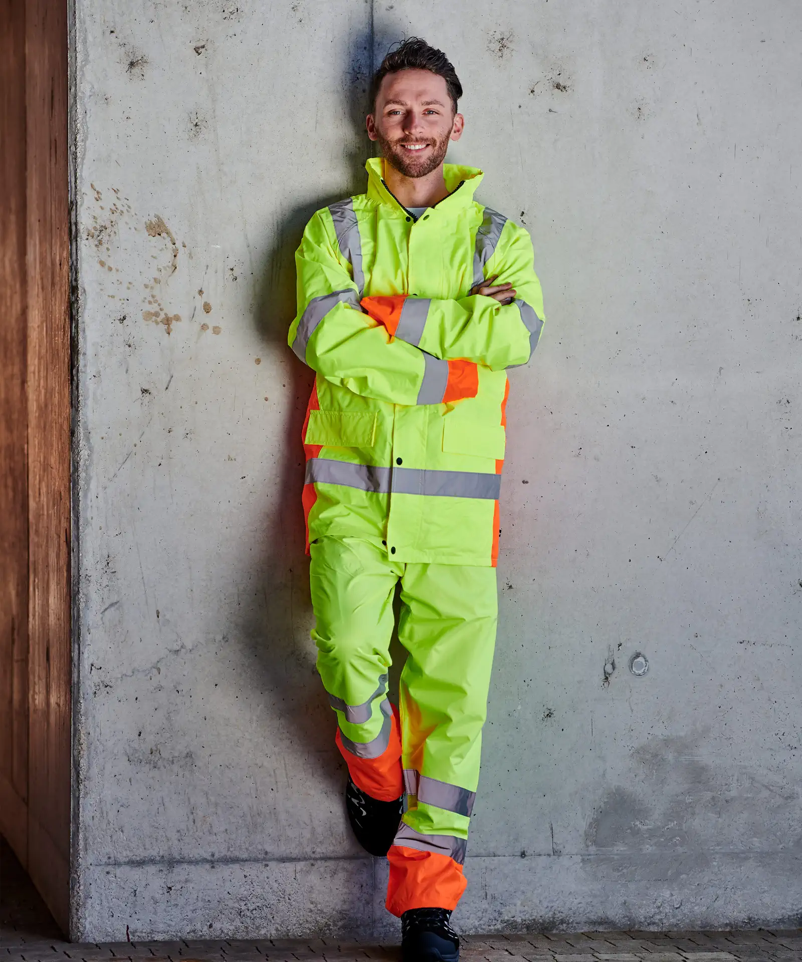 SCHEIBLER Warnschutz-Regenjacke