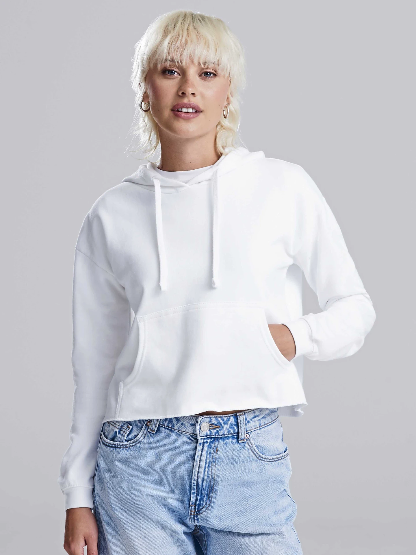 Just Hoods Women's Cropped Hoodie
