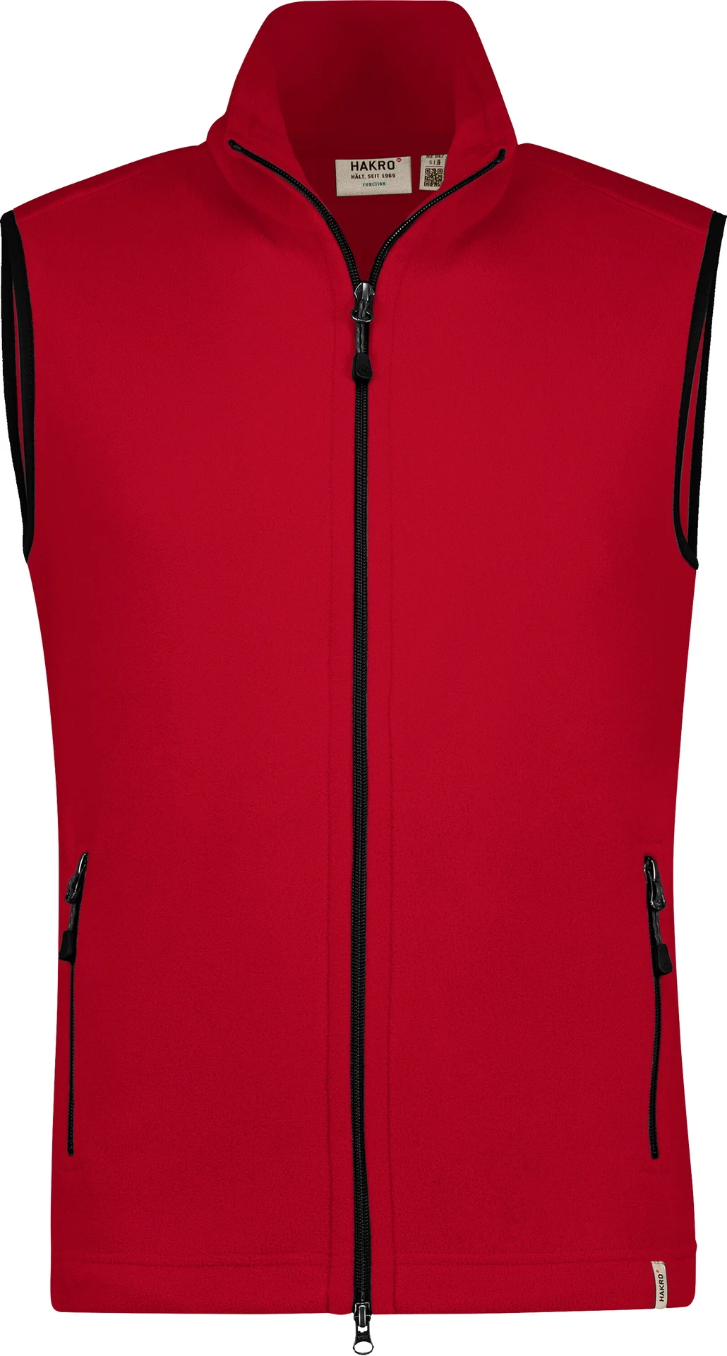 hakro-847-fleeceweste-eco-rot-front-1 HAKRO Fleeceweste 847 ECO