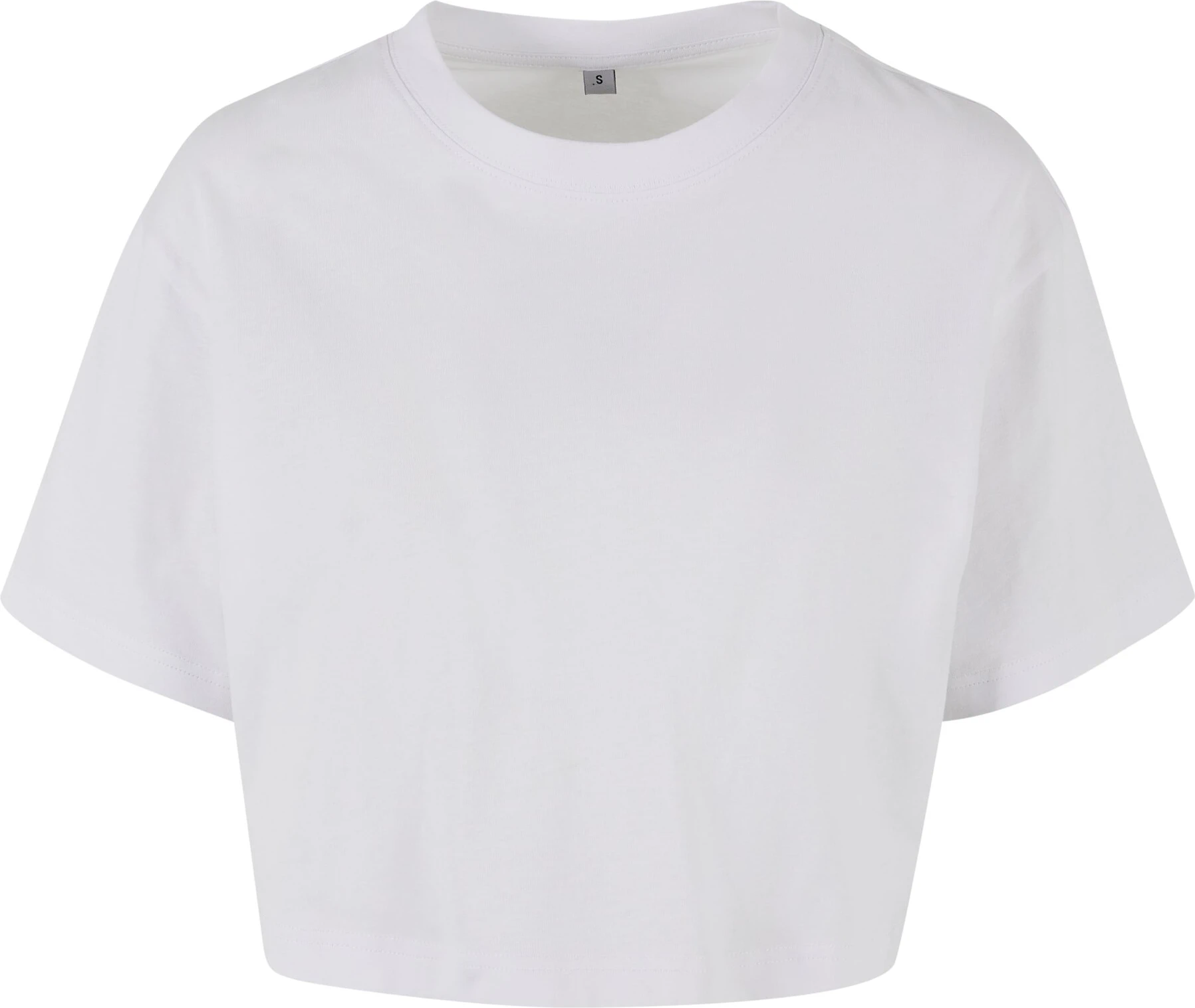BYB-BY264-ladies-short-oversized-t-shirt-white-front-4 Build Your Brand Ladies Short Oversized Tee