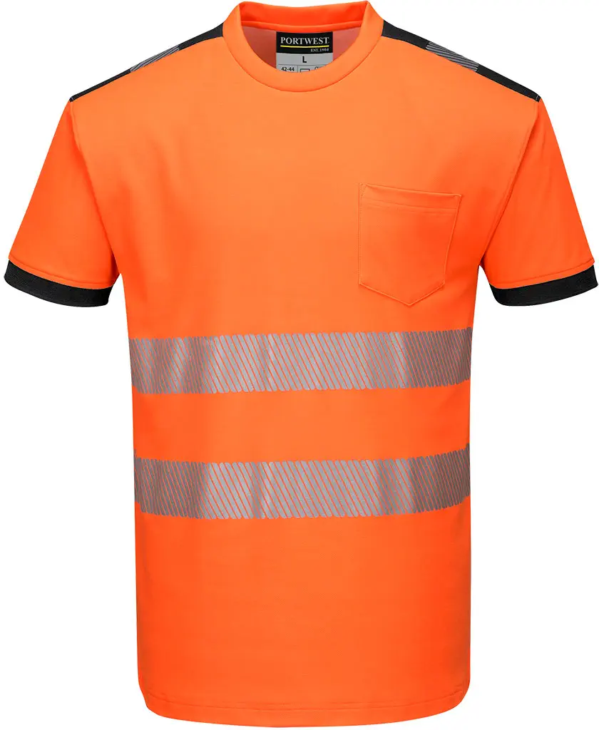 PORTWEST T181 Warnschutz Cotton Comfort T-Shirt kurzarm